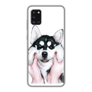 Бампер для Samsung Galaxy A31 (A315) с картинкой "Песики" (Собака Хаски)