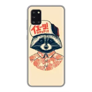 Силиконовый Чехол с Енотами на Samsung Galaxy A31 (A315) (В кепчику)