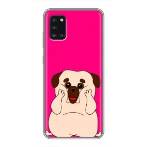 Чехол (ТПУ) Милые собачки для Samsung Galaxy A31 (A315) (Веселый Мопсик)