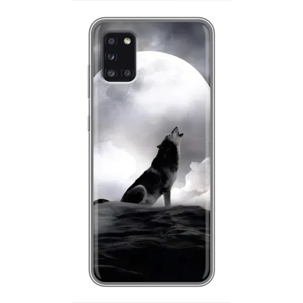 Чехол с рисунком «Волк и луна» для Samsung Galaxy A31 (A315) Чехол с рисунком «Волк и луна» для Samsung Galaxy A31 (A315)