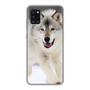 Чехол с Волком на Samsung Galaxy A31 (A315) (Волк на снегу)