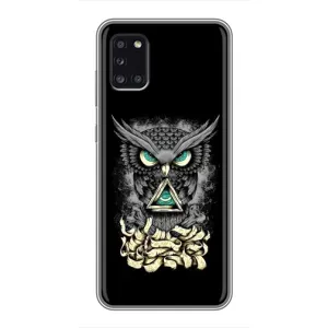 Чехлы с принтом СОВЫ для Samsung Galaxy A31 (A315) (Зеленые глаза)