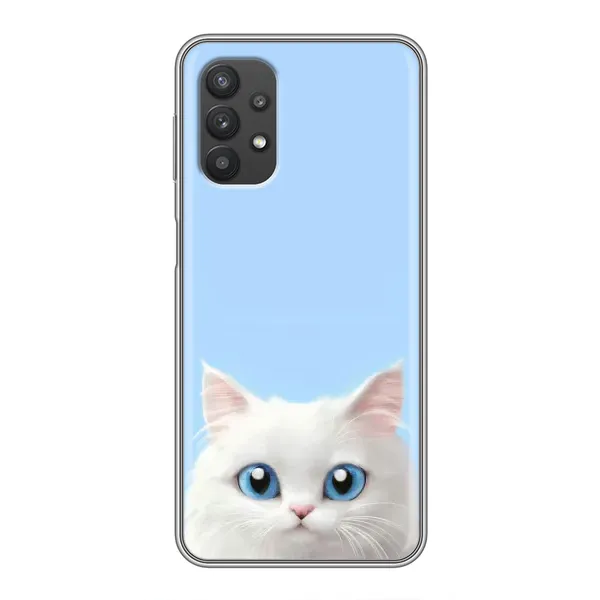 Чехол с рисунком «Белый кот» для Samsung Galaxy A32 (5G) Чехол с рисунком «Белый кот» для Samsung Galaxy A32 (5G)