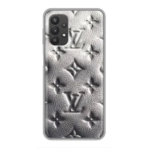 Текстурный Чехол Louis Vuitton для Самсунг Галакси А32 (5G) (Бежевый ЛВ)