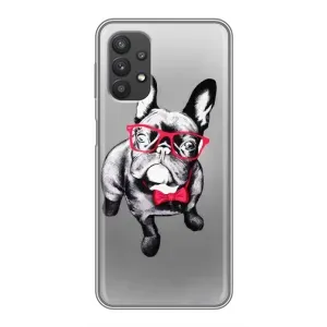 Чохол (ТПУ) Милі песики для Samsung Galaxy A32 (5G) (Бульдог в окулярах)