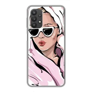 Чехол с картинкой Модные Девчонки Samsung Galaxy A32 (5G) (Девушка в халате)