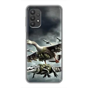 Чехол с мемами тралалело тралала для Samsung Galaxy A32 (5G) (Гусини и крокодило)
