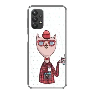 Чехол с рисунком «Кот аристократ» для Samsung Galaxy A32 (5G)