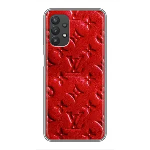 Текстурный Чехол Louis Vuitton для Самсунг Галакси А32 (5G) (Красный ЛВ)