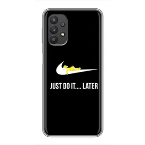 Силиконовый Чехол на Samsung Galaxy A32 (5G) с картинкой Nike (Later)