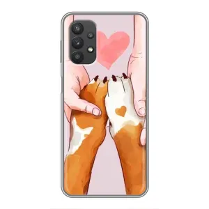 Чохол (ТПУ) Милі песики для Samsung Galaxy A32 (5G) (Любов до собак)