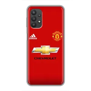 Силиконовые Чехлы принт Футбол на Samsung Galaxy A32 (5G) (Man United)