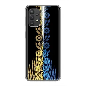 Силиконовый Чехол на Samsung Galaxy A32 (5G) (Патриотическая вышиванка)
