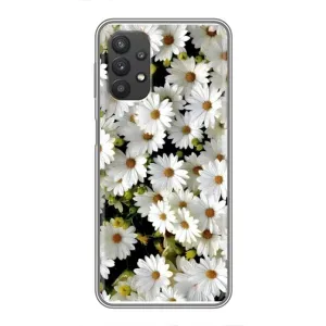 Чехол с ромашками на Samsung Galaxy A32 (5G) (Рамка в ромашках)