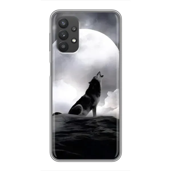 Чехол с рисунком «Волк и луна» для Samsung Galaxy A32 (5G) Чехол с рисунком «Волк и луна» для Samsung Galaxy A32 (5G)
