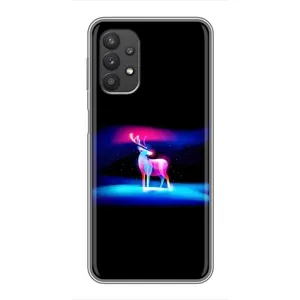 Силіконовий бампер з картинкою звірів для Samsung Galaxy A32 (5G) (Яскравий олень)