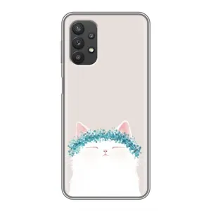 Чехол на тематику: Коты для Samsung Galaxy A32 (Белый котик)