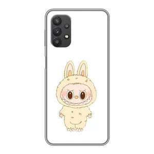 Чехол с принтом Лабубу для Samsung Galaxy A32 (Бежевый Лабубу)