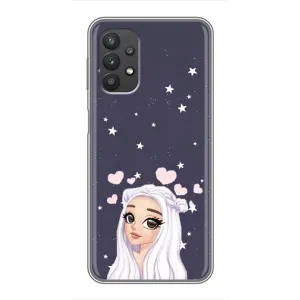 Чехол Стильные девушки на Samsung Galaxy A32 (Девушка и сердечки)