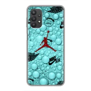 Силиконовый Чехол Nike Air Jordan на Самсунг Галакси А32