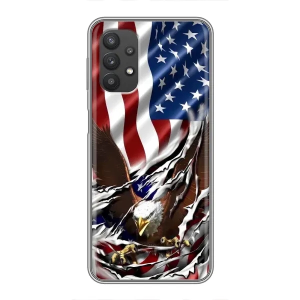 Чехол с рисунком «Флаг USA» для Samsung Galaxy A32 Чехол с рисунком «Флаг USA» для Samsung Galaxy A32