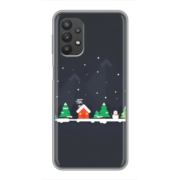 Чехол с рисунком «Город зимний» для Samsung Galaxy A32 Чехол с рисунком «Город зимний» для Samsung Galaxy A32