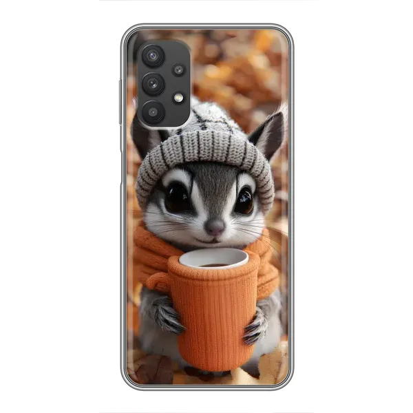 Чохол з малюнком «Гризунчик з кавою» для Samsung Galaxy A32 Чохол з малюнком «Гризунчик з кавою» для Samsung Galaxy A32