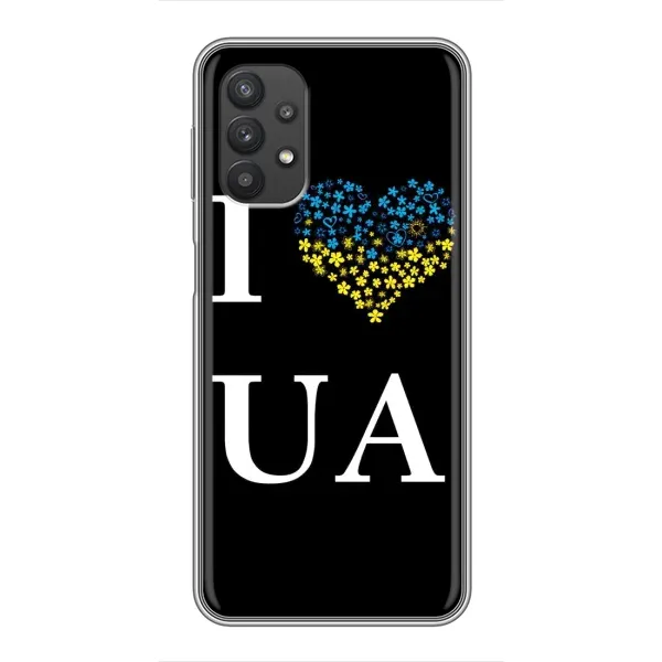 Чехол с рисунком «I Love UA» для Samsung Galaxy A32 Чехол с рисунком «I Love UA» для Samsung Galaxy A32