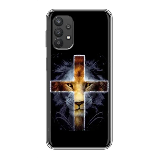 Чехол с рисунком «Иисус Лев» для Samsung Galaxy A32 Чехол с рисунком «Иисус Лев» для Samsung Galaxy A32