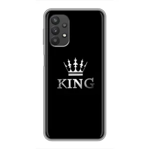 Чехол (Корона на чёрном фоне) для Самсунг Галакси А32 (KING)