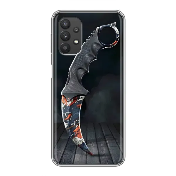 Чехол с рисунком «Кинжал КС ГО» для Samsung Galaxy A32 Чехол с рисунком «Кинжал КС ГО» для Samsung Galaxy A32
