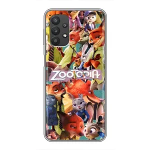 Силиконовый чехол с принтом Зоотрополіс для Samsung Galaxy A32 (Коллаж героев)