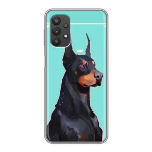 Чехол ДОБЕРМАН для Samsung Galaxy A32 (Король доберман)