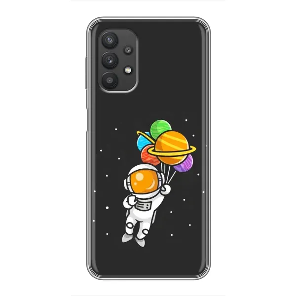Чехол с рисунком «Космонавт с шариками» для Samsung Galaxy A32