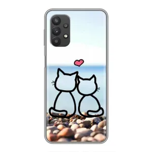Силіконові Чохли Коханій людині для Samsung Galaxy A32 (Котейки)