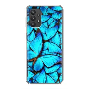 Силиконовый бампер с картинкой животных для Samsung Galaxy A32 (Крылья бабочек)