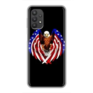 Чехол Флаг USA для Samsung Galaxy A32 (Крылья США)