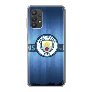Силиконовые Чехлы принт Футбол на Samsung Galaxy A32 (ManCity)