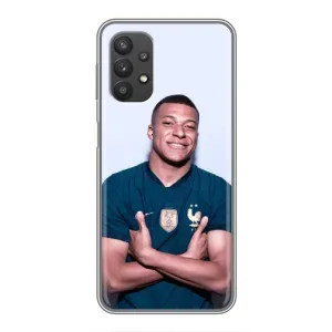 Чехол (TPU) с Футболистом на Samsung Galaxy A32 (Мбаппешичка)