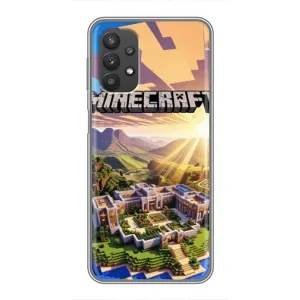 Чехол майнкрафт для Samsung Galaxy A32 (MINECRAFT)