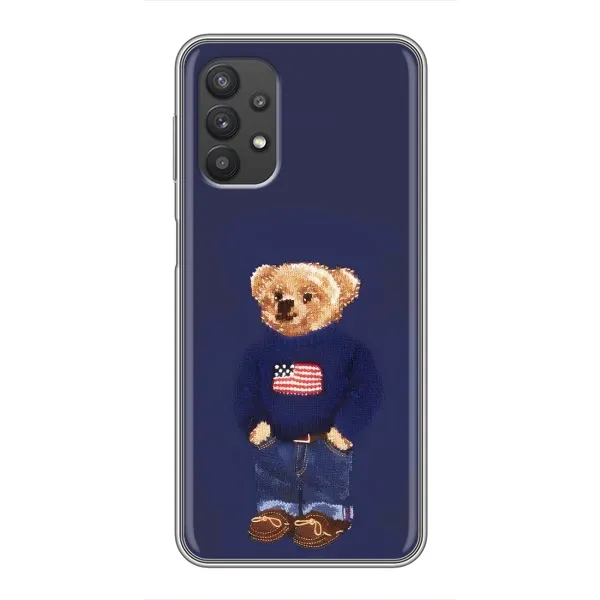 Чехол с рисунком «Мишка USA» для Samsung Galaxy A32 Чехол с рисунком «Мишка USA» для Samsung Galaxy A32
