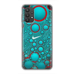 Силіконовый Чохол на Samsung Galaxy A32 з картинкою НАЙК (Найк зелений)