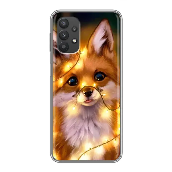 Чехол с рисунком «Новогодний лисенок» для Samsung Galaxy A32 Чехол с рисунком «Новогодний лисенок» для Samsung Galaxy A32