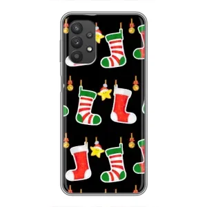 Силиконовый бампер на рождество для Samsung Galaxy A32 (Рождественские подарки)