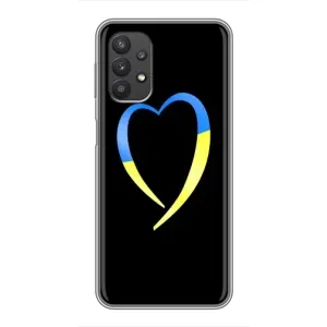 Силиконовый Чехол на Samsung Galaxy A32 (Я-Украина) (Украинское сердце)