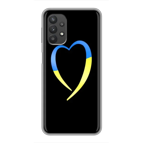 Чехол с рисунком «Украинское сердце» для Samsung Galaxy A32 Чехол с рисунком «Украинское сердце» для Samsung Galaxy A32