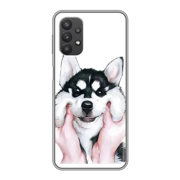 Чехол с рисунком «Собака Хаски» для Samsung Galaxy A32 Чехол с рисунком «Собака Хаски» для Samsung Galaxy A32