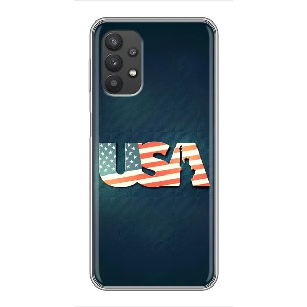 Чехол с рисунком «USA» для Samsung Galaxy A32 Чехол с рисунком «USA» для Samsung Galaxy A32