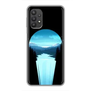 Летний Чехол на Samsung Galaxy A32 (Синий Водопад)