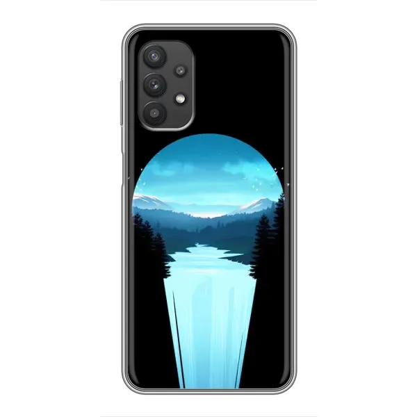Чехол с рисунком «Синий Водопад» для Samsung Galaxy A32 Чехол с рисунком «Синий Водопад» для Samsung Galaxy A32